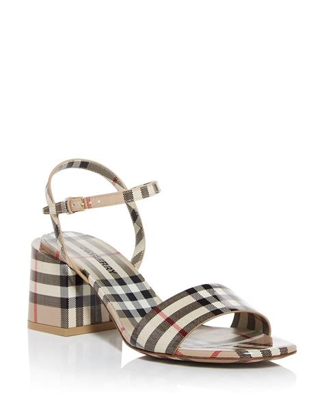 burberry wedge sandal|burberry block heel sandals.